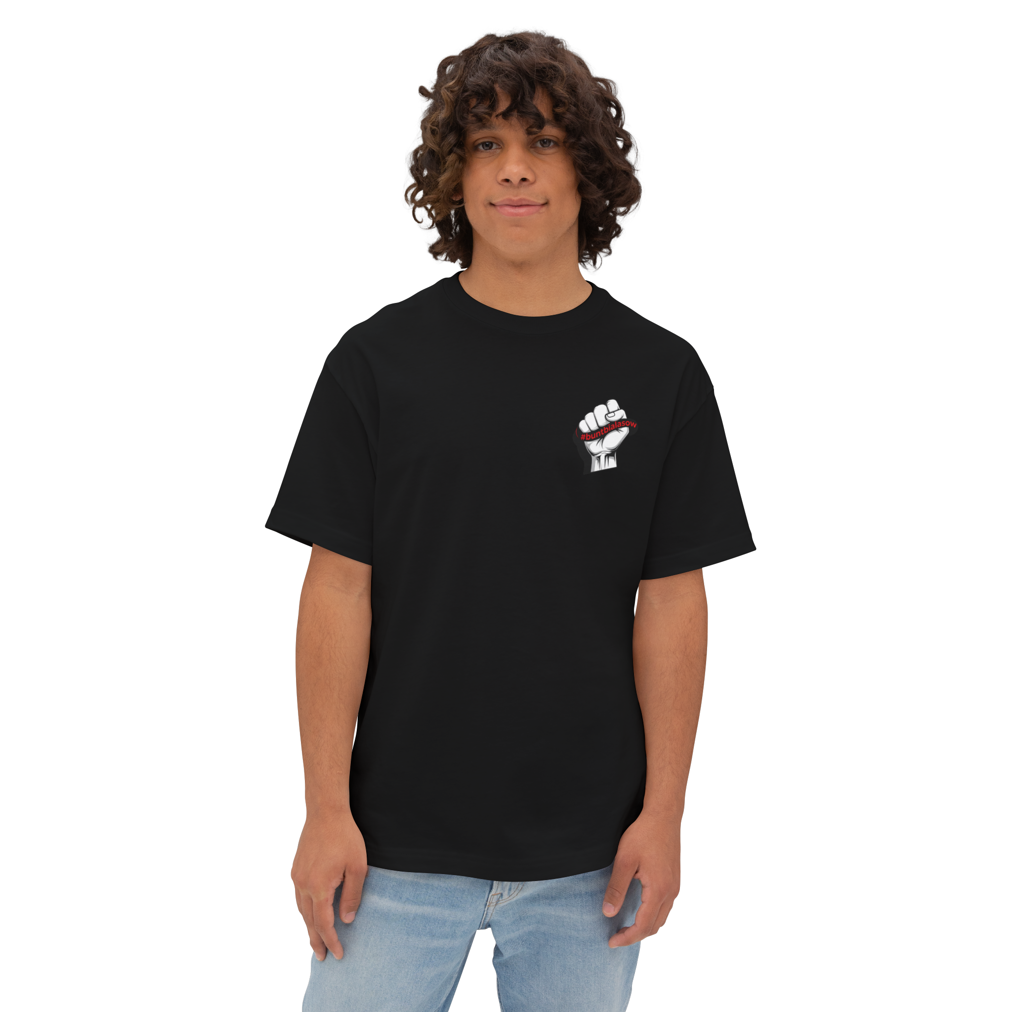 Oversize Box #buntbialasow T-Shirt